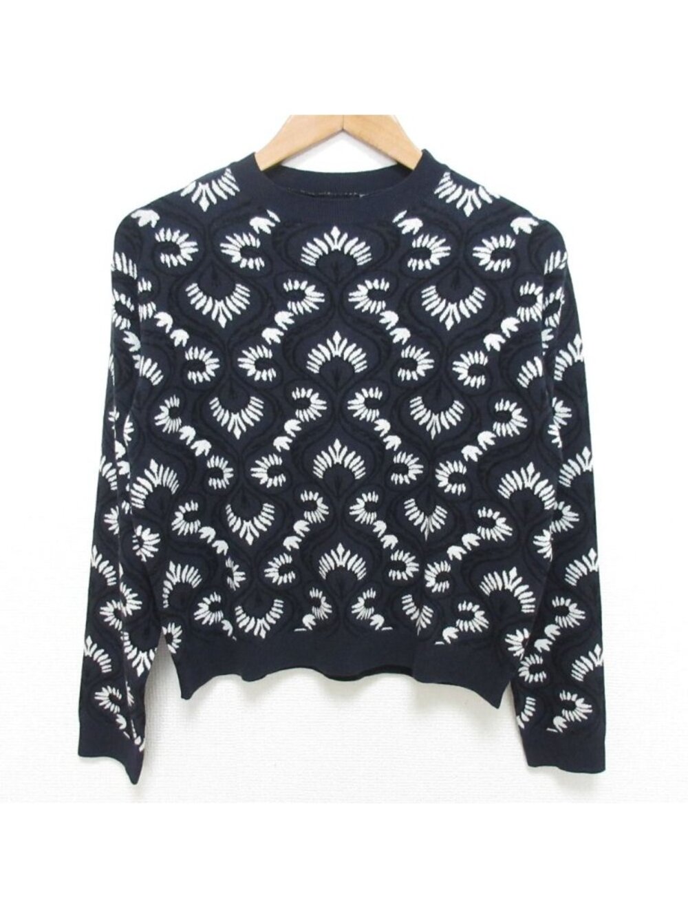 Max Mara Weekend Wkdfaraone Viscose Knit Sweater Navy S